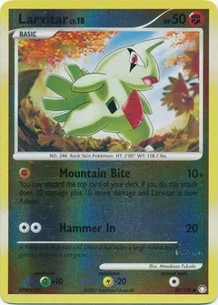 Larvitar Reverse Holo 87
