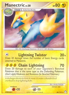 Manectric Reverse Holo 28