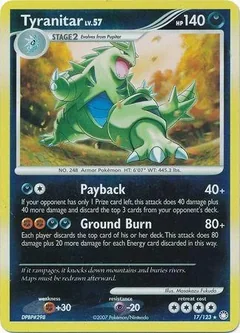 Tyranitar Reverse Holo 17