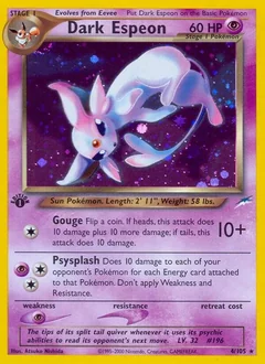Dark Espeon 1St Edition 4