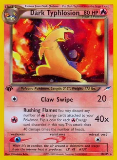 Dark Typhlosion 1St Edition 10