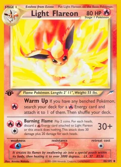 Light Flareon 1St Edition 46
