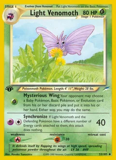 Light Venomoth 1St Edition 53