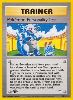 Pokemon Personality Test 102