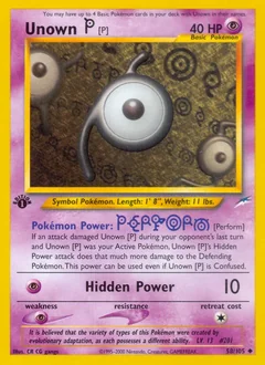 Unown P 58