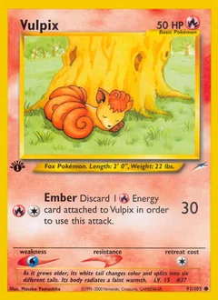 Vulpix 1St Edition 91