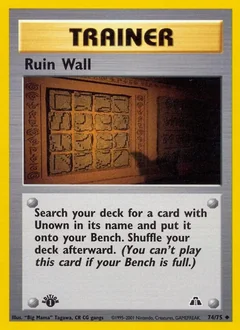 Ruin Wall 1St Edition 74