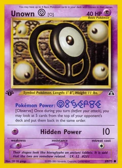 Unown O 1St Edition 69