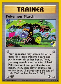 Pokemon March 1St Edition 102
