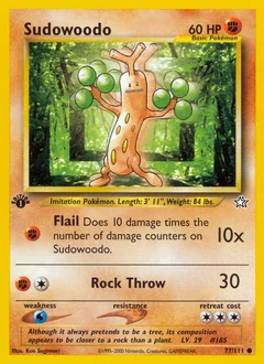 Sudowoodo 1St Edition 77