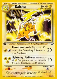 Raichu 1St Edition 21