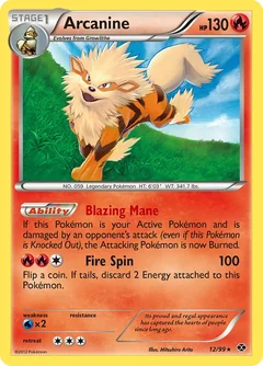Arcanine Reverse Holo 12
