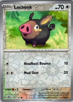 Lechonk Reverse Holo 182