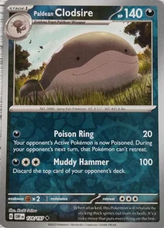 Paldean Clodsire Reverse Holo 128