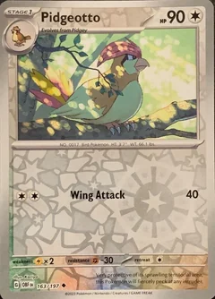 Pidgeotto Reverse Holo 163