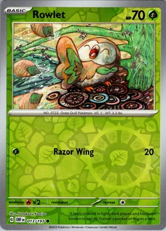Rowlet Reverse Holo 13