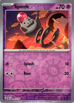 Spoink Reverse Holo 90