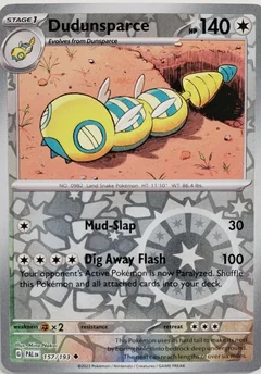 Dudunsparce Reverse Holo 157