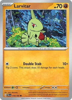 Larvitar Holo 110