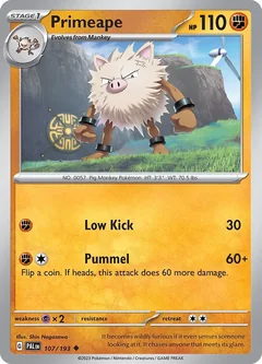 Primeape Cosmo Holo 107