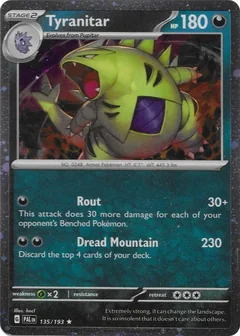 Tyranitar Cosmos Holo 135