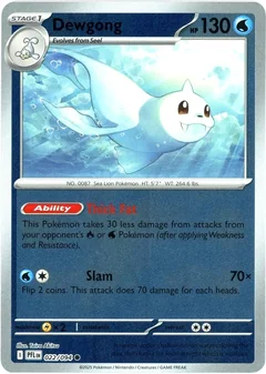Dewgong Reverse Holo 22