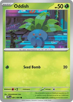 Oddish Reverse Holo 1