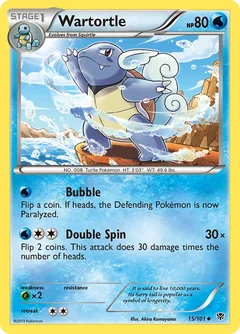Wartortle Reverse Holo 15