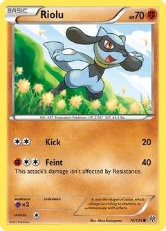 Riolu Reverse Holo 76