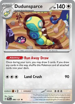 Dudunsparce Master Ball 80