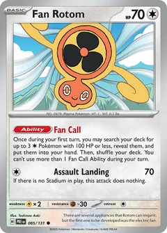 Fan Rotom Reverse 85