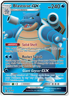 Blastoise Gx Jumbo Sm189