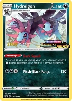 Hydreigon Prerelease Staff Swsh037