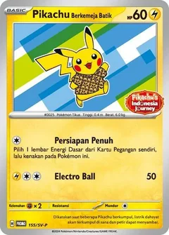 Pikachu Berkemeja Batik 155Sv P