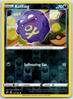 Koffing Reverse Holo 112