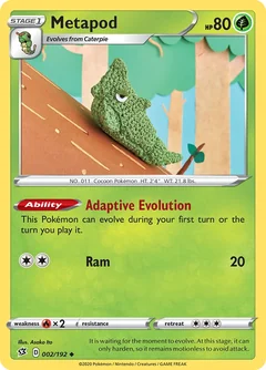 Metapod Reverse Holo 2