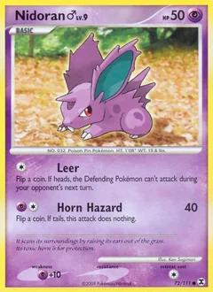 Nidoran M Reverse Holo 72