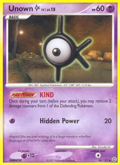 Unown K 68