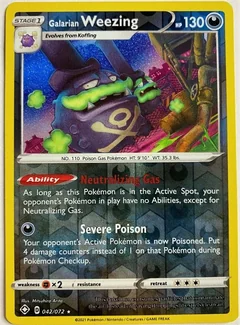 Galarian Weezing Reverse Holo 42