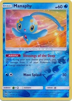 Manaphy Reverse Holo 25