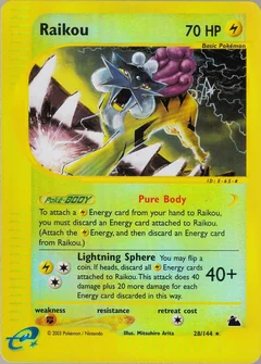 Raikou Reverse Holo 28