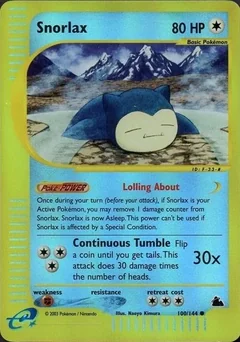 Snorlax Reverse Holo 100