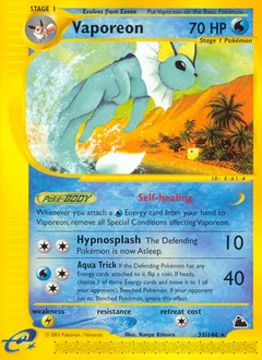 Vaporeon Reverse Holo 33