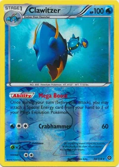 Clawitzer Reverse Holo 34