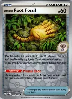 Antique Root Fossil Reverse Holo 130