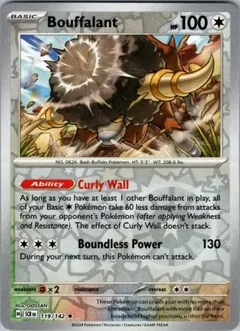 Bouffalant Reverse Holo 119