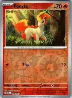 Ponyta Reverse Holo 19