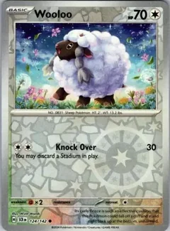 Wooloo Reverse Holo 124
