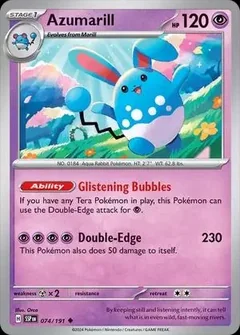 Azumarill Reverse Holo 74