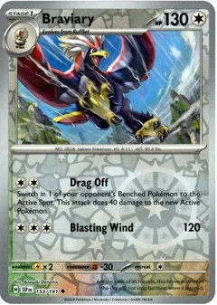 Braviary Reverse Holo 153